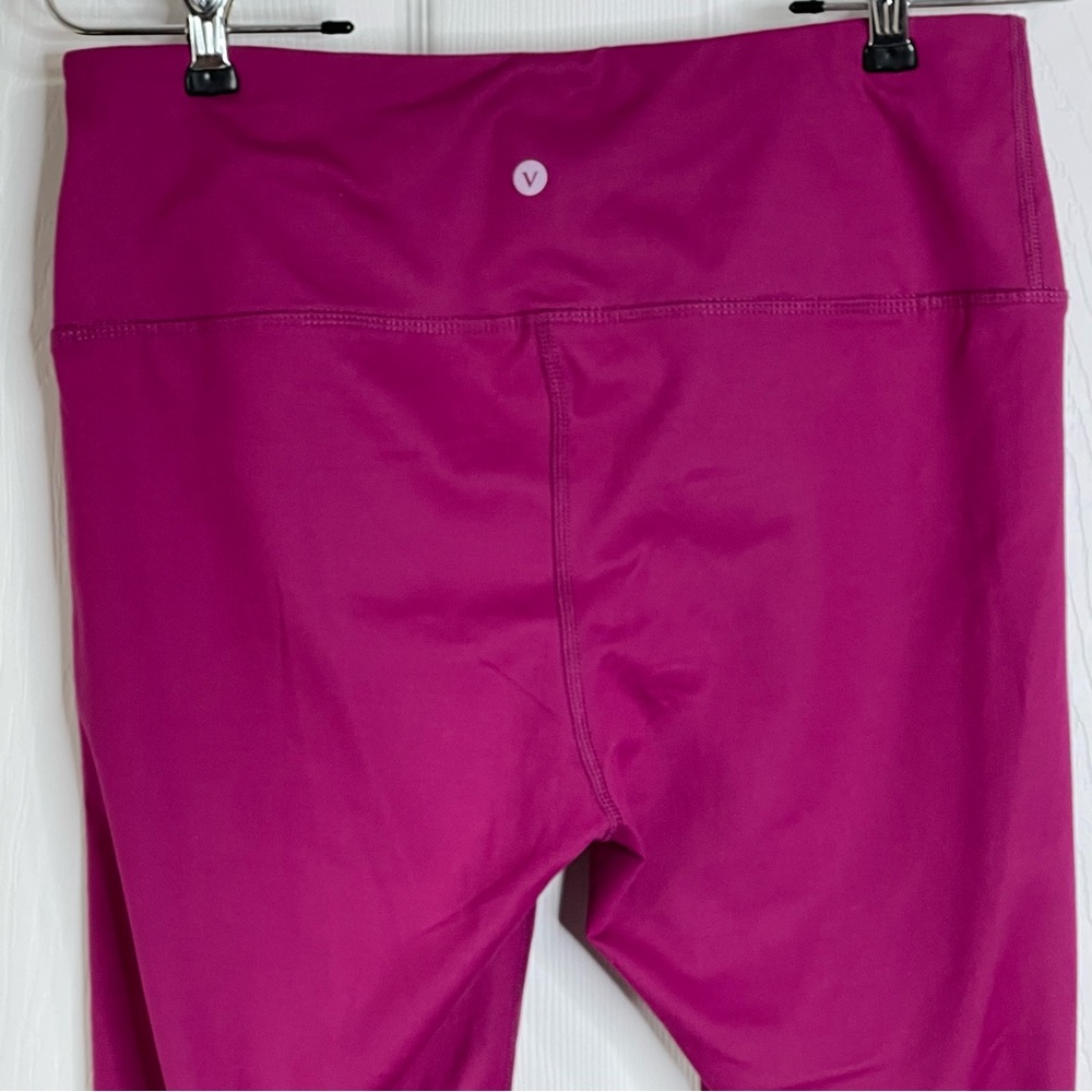 VELOSITY Leggings Activewear Athleisure Magenta Pocket Stretch Casual Size L - Picture 6 of 8